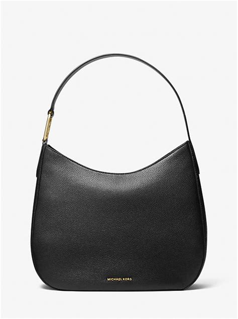 michael kors pebbled leather hobo|Michael Kors Kensington Pebble Leather Large Hobo Shoulder .